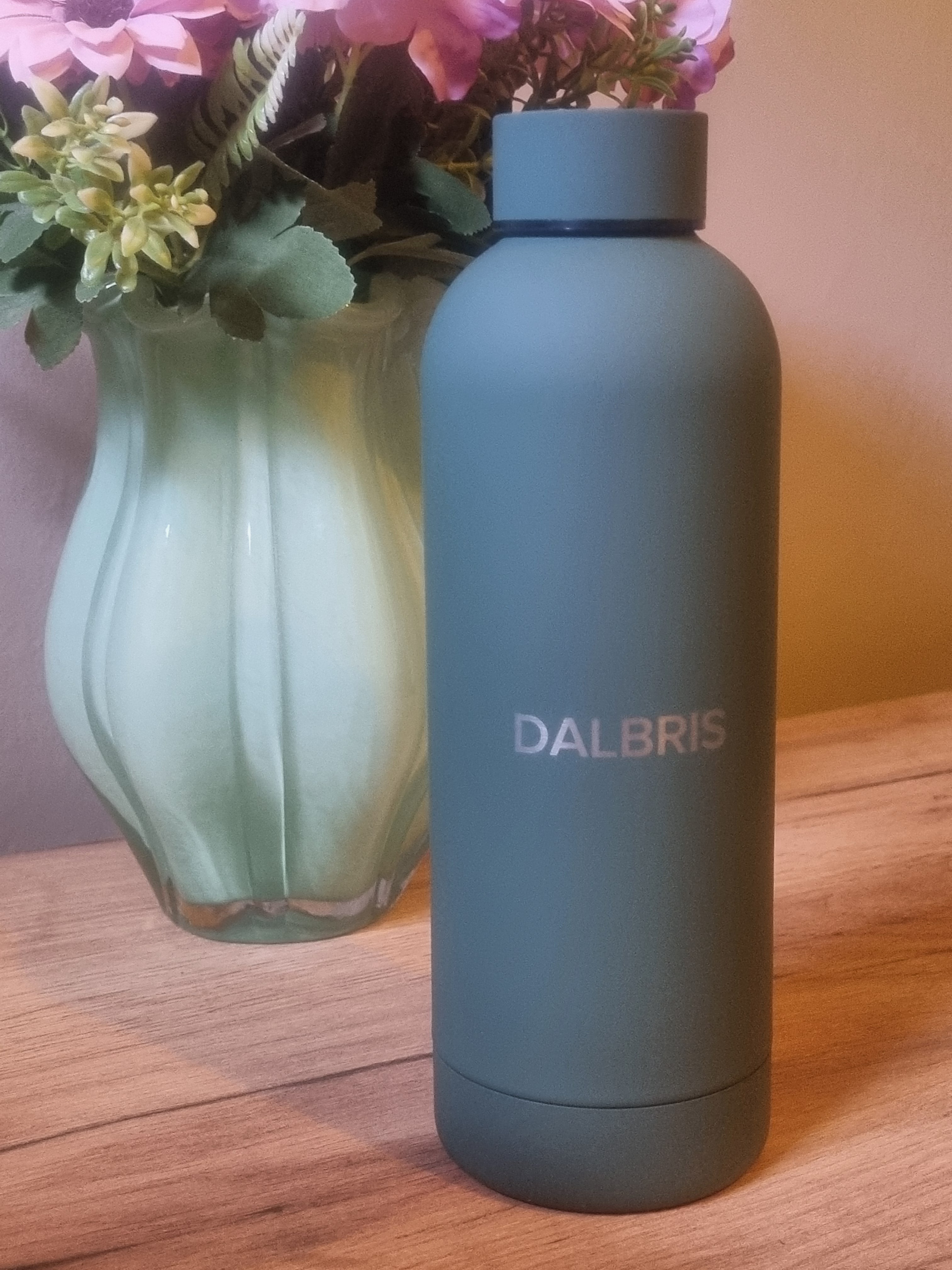 DALBRIS Dobbeltvegg Vakuumflaske 500ml – Soft Touch Gummilakk i Rustfritt Stål